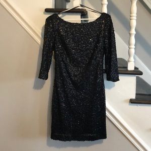 Jessica Simpson Black sequin cocktail dress.